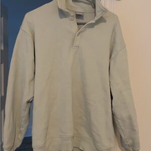 TNA Cozy Fleece Boyfriend Sweatshirt in Cream